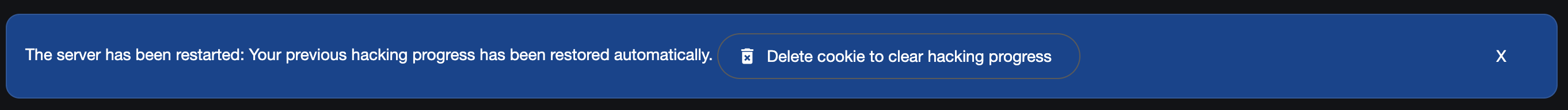 Juiceshop delete cookies